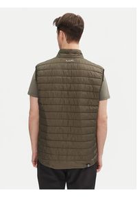 Aulp Kamizelka Mocco Khaki Slim Fit. Kolor: brązowy. Materiał: syntetyk