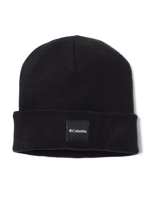 columbia - Czapka Columbia Unisex City Trek Heavyweight Beanie 1911251013 - czarna. Kolor: czarny. Materiał: akryl, materiał. Wzór: aplikacja. Styl: klasyczny, casual