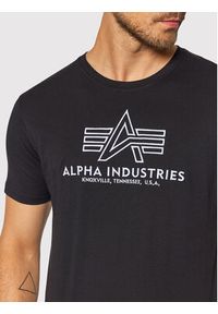 Alpha Industries T-Shirt Basic 118505 Czarny Regular Fit. Kolor: czarny. Materiał: bawełna #5