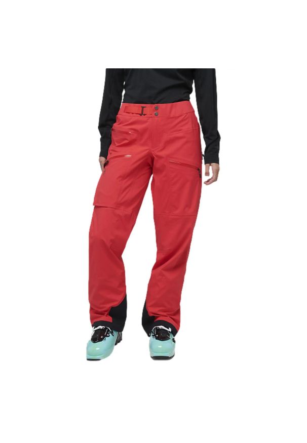 Spodnie Narciarskie Zimowe Damskie Black Diamond Recon LT Stretch Pants. Kolor: czerwony. Sezon: zima. Sport: narciarstwo