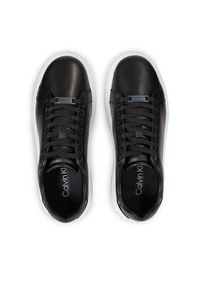 Calvin Klein Sneakersy Raised Cupsole Lace Up HW0HW01668 Czarny. Kolor: czarny. Materiał: skóra