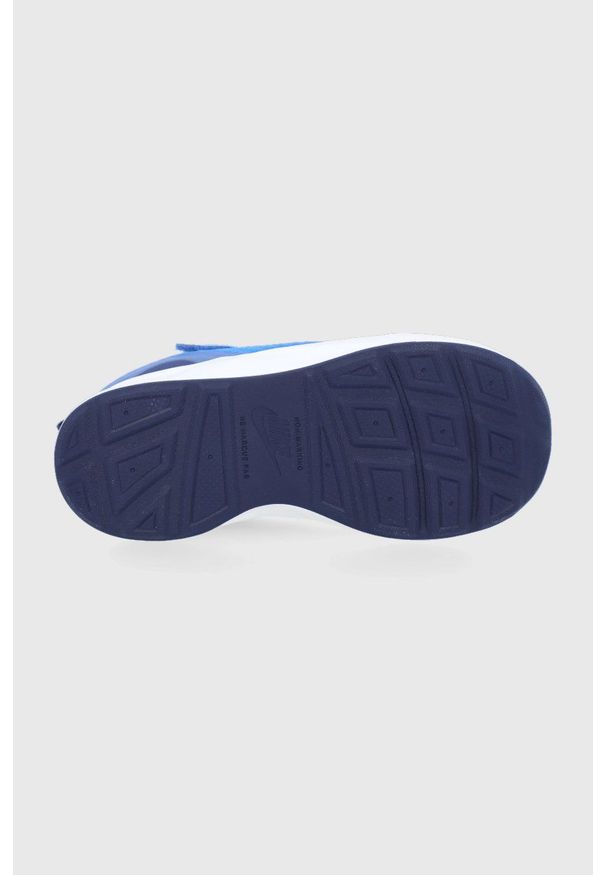 Nike Kids Buty. Nosek buta: okrągły. Zapięcie: rzepy. Kolor: niebieski. Materiał: guma
