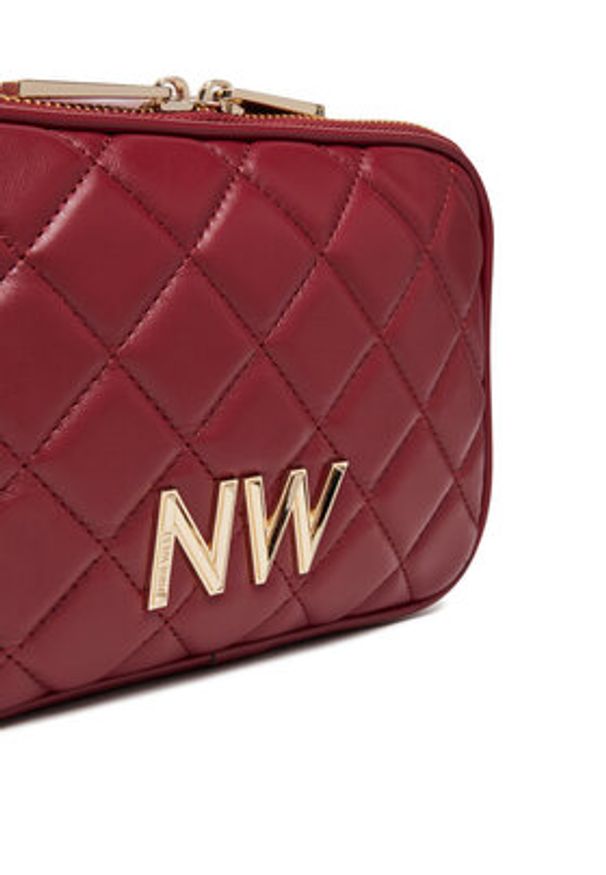 Nine West Torebka CEO-Greenwich-Glam-LX7669 Bordowy. Kolor: czerwony