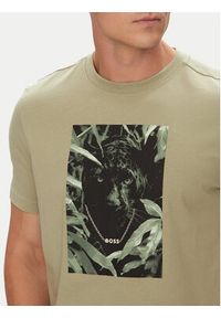 BOSS T-Shirt Te_Animali 50546362 Zielony Regular Fit. Kolor: zielony. Materiał: bawełna
