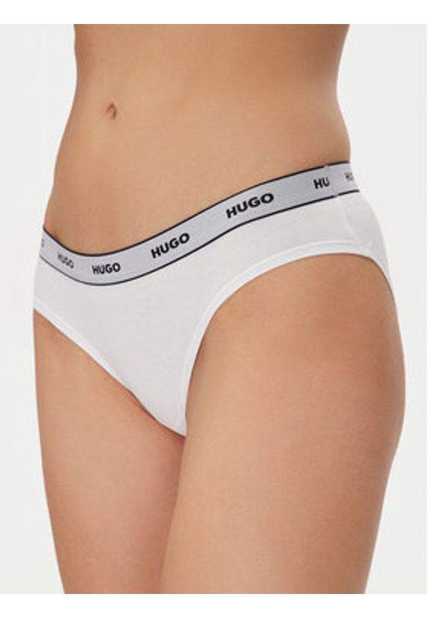 Hugo - HUGO Komplet fig Triplet Brief Stripe 50480157 Biały. Kolor: biały. Materiał: bawełna