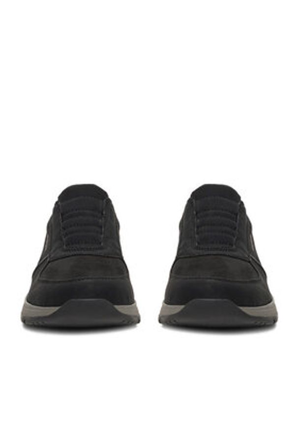 Rieker Półbuty 39652-00 Czarny. Kolor: czarny. Materiał: nubuk, skóra