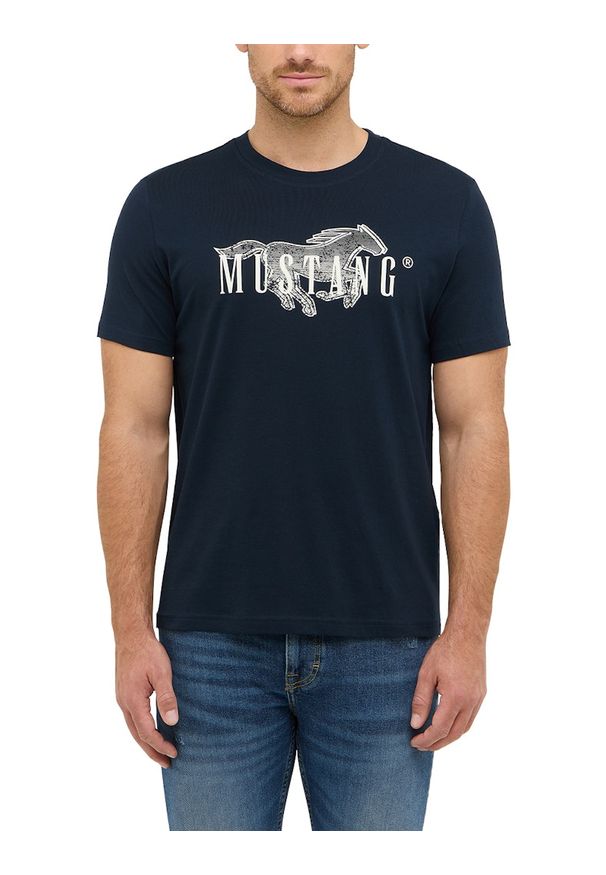 Męski T-Shirt Mustang Style Austin Dark Sapphire 1016858 4136