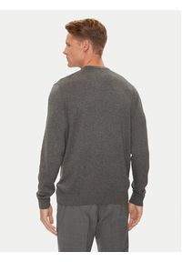 Calvin Klein Sweter K10K113549 Szary Slim Fit. Kolor: szary. Materiał: bawełna