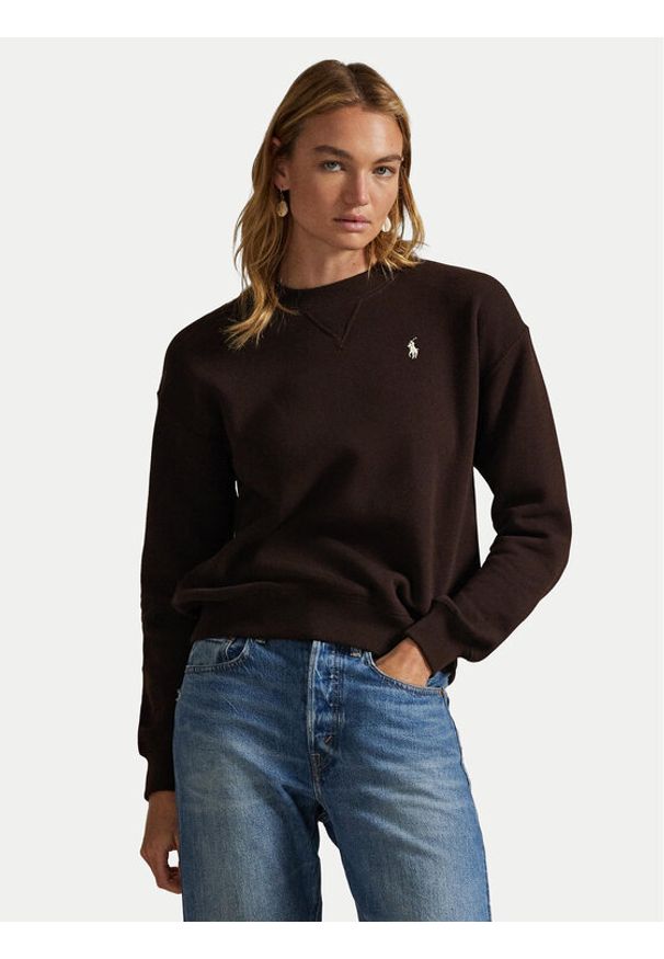 Polo Ralph Lauren Bluza 211971697008 Brązowy Relaxed Fit. Typ kołnierza: polo. Kolor: brązowy. Materiał: bawełna