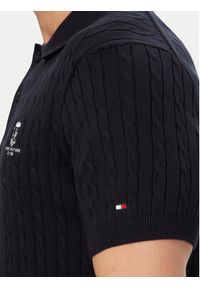 TOMMY HILFIGER - Tommy Hilfiger Polo MW0MW42788 Granatowy Regular Fit. Typ kołnierza: polo. Kolor: niebieski. Materiał: bawełna #5