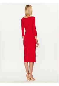 Rinascimento Sukienka koktajlowa CFC0114860003 Czerwony Slim Fit. Kolor: czerwony. Materiał: syntetyk. Styl: wizytowy