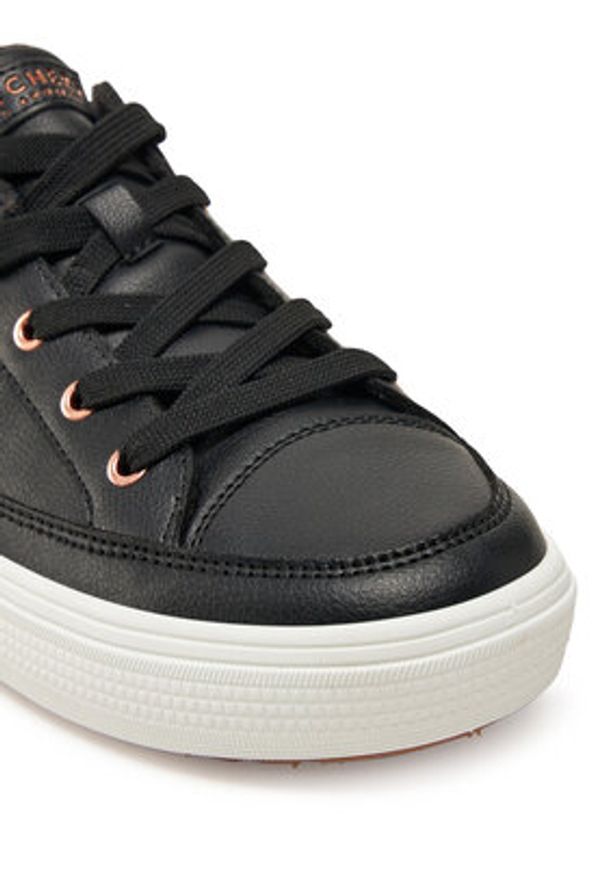 skechers - Skechers Sneakersy 177189/BLK Czarny. Kolor: czarny. Materiał: skóra