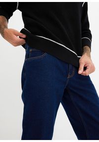 bonprix - Dżinsy ze stabilnego denimu, Loose Fit Straight. Kolor: niebieski. Styl: sportowy, klasyczny