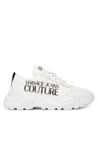 Versace Jeans Couture Sneakersy 79YA3SC1 Biały. Kolor: biały. Materiał: skóra