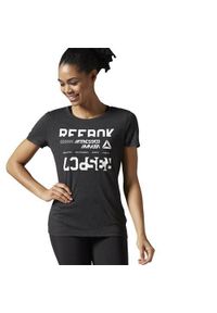 Koszulka sportowa damska Reebok Wor CS Tee. Kolor: czarny. Długość rękawa: krótki rękaw. Długość: krótkie