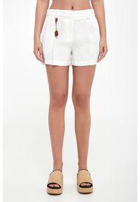Elisabetta Franchi - Szorty damskie lniane ELISABETTA FRANCHI. Materiał: len