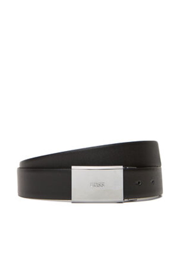 BOSS Pasek Męski Gert-D 50529718 Czarny. Kolor: czarny. Materiał: skóra