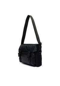 TOMMY HILFIGER - Tommy Hilfiger Saszetka Th Nylon Jacquard Satchel AM0AM14404 Czarny. Kolor: czarny. Materiał: materiał #2
