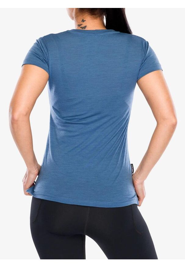SENSOR - Koszulka merino damska Sensor Merino Air Hills SS Tee. Kolor: niebieski