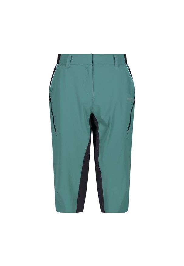 Szorty damskie rowerowe CMP 3. Kolor: zielony. Długość: krótkie