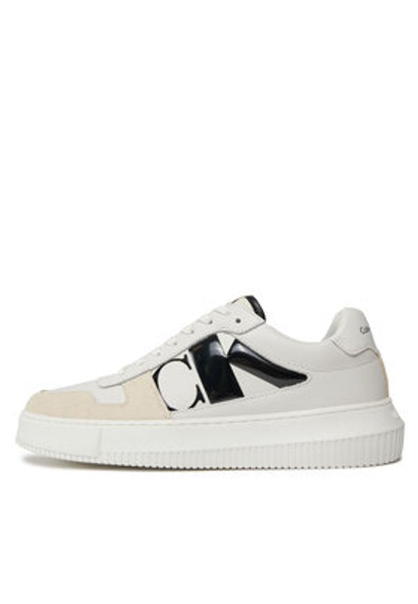 Calvin Klein Jeans Sneakersy Chunky Cupsole Lth Nbs Dc YM0YM00897 Biały. Kolor: biały. Materiał: skóra