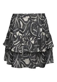 only - ONLY Spódnica mini Nova 15372459 Szary ciemny Regular Fit. Kolor: szary. Materiał: wiskoza #2