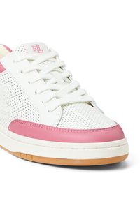 Lauren Ralph Lauren - LAUREN RALPH LAUREN Sneakersy Hailey Low-Top Lace-Up 802951391002 Biały. Kolor: biały. Materiał: skóra #4