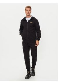 EA7 Emporio Armani Bluza 8NPM33 PJVRZ 0208 Czarny Regular Fit. Kolor: czarny. Materiał: bawełna #3