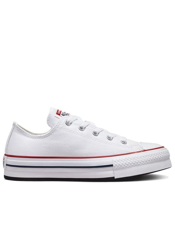 Buty Converse Chuck Taylor All Star Eva Lift 272858C - białe. Zapięcie: sznurówki. Kolor: biały. Materiał: materiał. Szerokość cholewki: normalna. Styl: klasyczny, elegancki