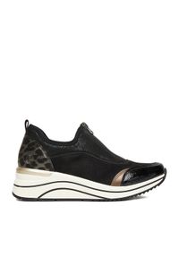 Remonte Sneakersy D0T08-02 Czarny. Kolor: czarny. Materiał: syntetyk, materiał