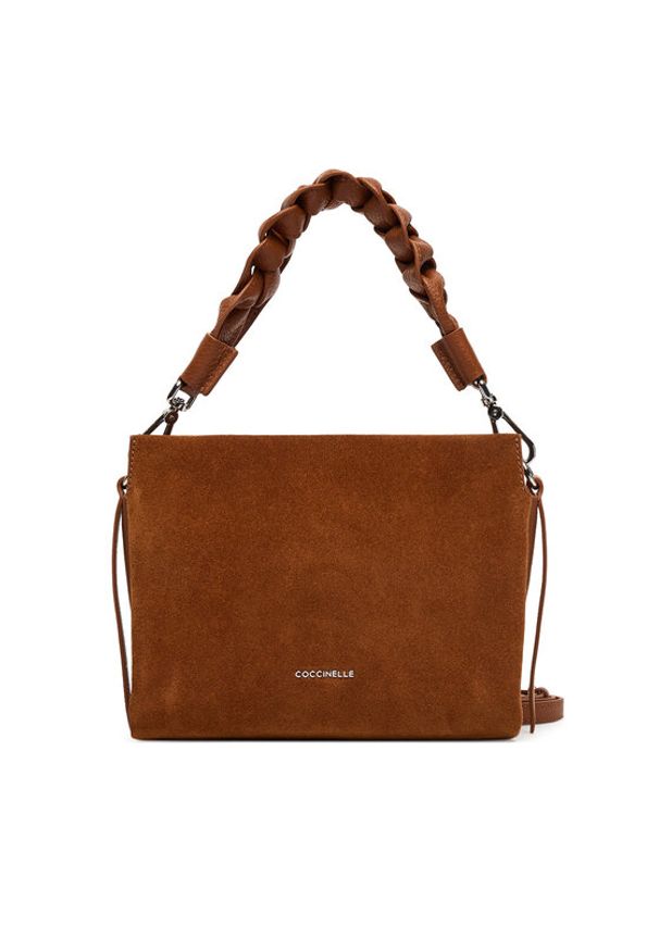 Coccinelle Torebka P6P Boheme Suede Bimaterial E1 P6P 58 01 01 Brązowy. Kolor: brązowy. Materiał: skórzane, zamszowe