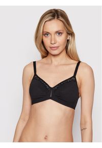 Triumph Biustonosz bezfiszbinowy Beauty 10094814 Czarny. Kolor: czarny. Materiał: bawełna #1