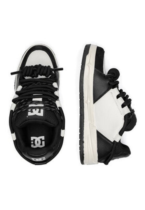 DC Sneakersy RS-23M07073 Biały. Kolor: biały. Materiał: skóra