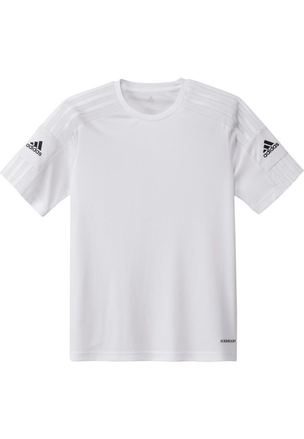 Adidas - Koszulka piłkarska dla dzieci adidas Squadra 21 Jersey. Kolor: biały. Materiał: jersey. Sport: piłka nożna