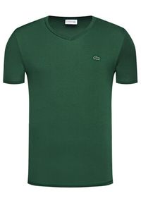 Lacoste T-Shirt TH6710 Zielony Regular Fit. Kolor: zielony. Materiał: bawełna