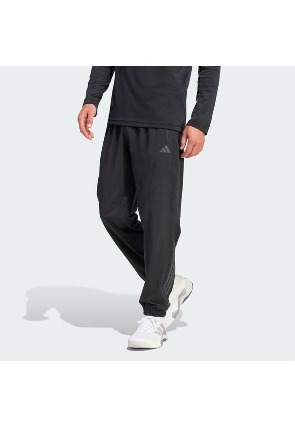 Adidas - Spodnie Dresowe Tech Essentials Workout. Kolor: czarny. Materiał: dresówka. Technologia: ClimaCool (Adidas). Sport: fitness