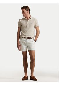 Polo Ralph Lauren Polo 710963494002 Beżowy Custom Slim Fit. Typ kołnierza: polo. Kolor: beżowy. Materiał: bawełna #4