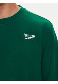 Reebok Bluza Identlty Logo 100200315 Zielony Regular Fit. Kolor: zielony. Materiał: bawełna #5