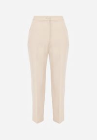 Renee - Beżowe Klasyczne Spodnie VICES Garniturowe High Waist Dimaia. Okazja: na komunię, na co dzień, na imprezę, do pracy, na spotkanie biznesowe. Stan: podwyższony. Kolor: beżowy. Styl: klasyczny #4