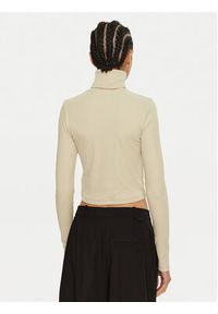 Calvin Klein Jeans Golf J20J224196 Zielony Regular Fit. Typ kołnierza: golf. Kolor: zielony. Materiał: bawełna #5