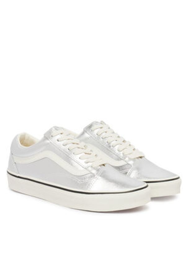 Vans Tenisówki Old Skool VN000E8WH271 Srebrny. Kolor: srebrny. Materiał: skóra