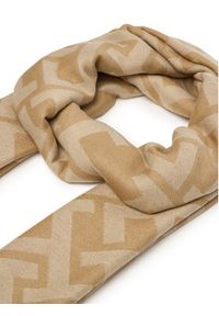 TOMMY HILFIGER - Tommy Hilfiger Szal Th Monogram Heavy Scarf AW0AW18051 Beżowy. Kolor: beżowy. Materiał: materiał #2