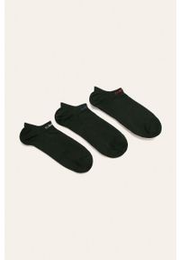 Calvin Klein - Stopki (3-pack). Kolor: czarny. Materiał: bawełna, materiał, poliamid, elastan, poliester. Wzór: gładki #1