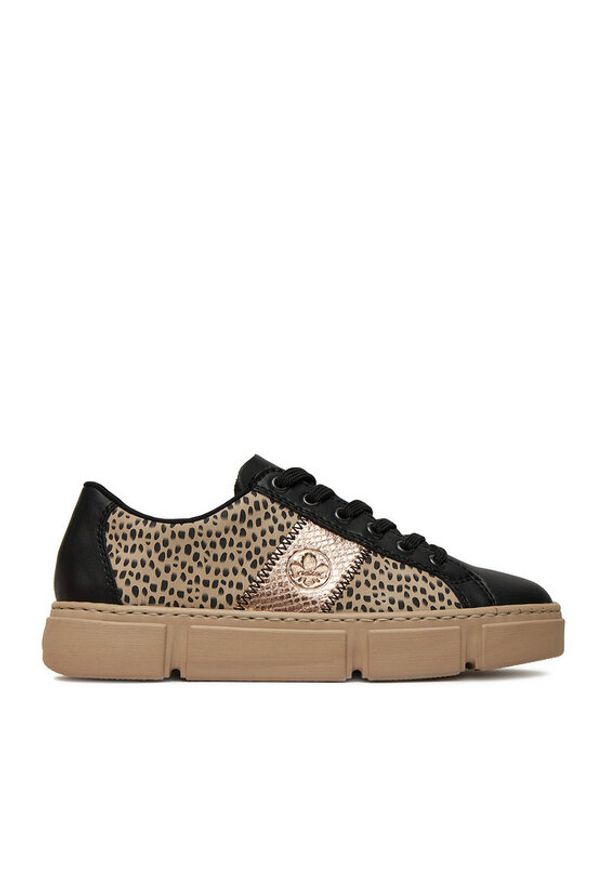 Rieker Sneakersy N5910-62 Czarny. Kolor: czarny. Materiał: syntetyk, materiał