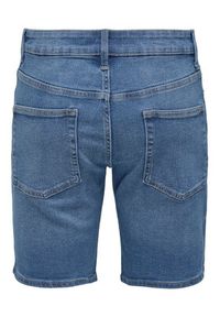 Only & Sons Szorty jeansowe Weft 22034527 Niebieski Regular Fit. Kolor: niebieski. Materiał: syntetyk #3