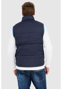 La Martina - LA MARTINA Granatowy puchowy bezrękawnik męski, Rozmiar XXL. Kolor: niebieski. Materiał: puch. Długość rękawa: bez rękawów #4