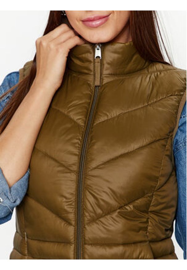 Vero Moda Bezrękawnik Sorayasiv 10289449 Brązowy Regular Fit. Kolor: brązowy. Materiał: syntetyk. Długość rękawa: bez rękawów