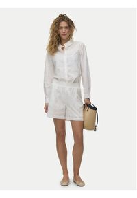 Vero Moda Szorty materiałowe Eliza 10346709 Biały Regular Fit. Kolor: biały. Materiał: bawełna #3