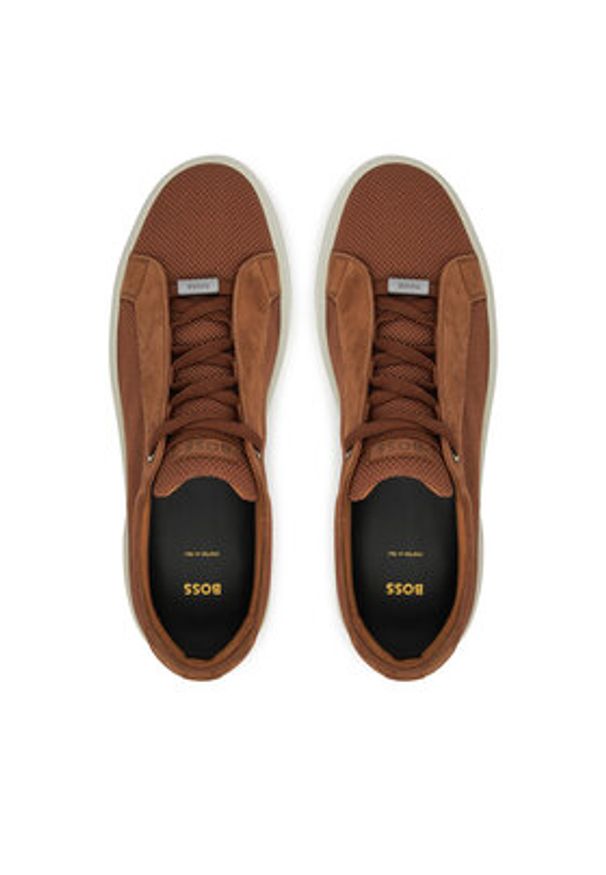 BOSS Sneakersy Gary Tenn Ktsd 50539108 Brązowy. Kolor: brązowy. Materiał: materiał