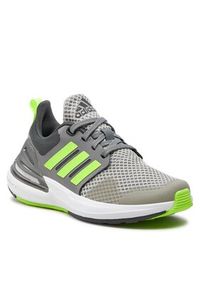 Adidas - adidas Sneakersy RapidaSport Kids IF8559 Szary. Kolor: szary. Materiał: materiał, mesh